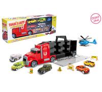 Camion bisarca con macchinine ed elicottero 42 cm