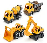 Camion Cantiere | Con Bulldozer, Giocattoli Educativi | Giochi Sabbia Con Camion 4 Pezzi Per Esterno,Per Bambini Per Interno Ed Esterno Giardino Cortile E Viaggio