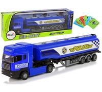 Camion cisterna della polizia blu 30 cm