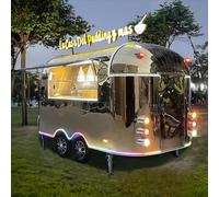 Camion completamente attrezzato dell'alimento del hot dog da vendere, rimorchio mobile dell'alimento con la cucina, refrigerazione, attrezzatura da cucina per uso commerciale, camion di vendita di