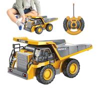 Camion con cassone ribaltabile telecomandato - Escavatore 21 * 12,5 * 10 Cm Con Luce E Suono | Set Di Camion Dumper Giocattolo Con In Metallo E Batteria Ricaricabile | Veicolo Da Costruzione Con