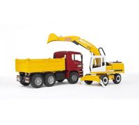 Bruder Camion Man Con Escavatore Liebherr 0 Per Bambini da 3 + Anni - 2751