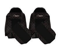 F-CORE Coprisedili camion compatibile per IVECO STRALIS HI-WAY 01.13-12.16 STRALIS XP 01.16-12.19 NERO/ROSSO