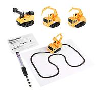 Camion da Costruzione Giocattolo Elettrico Durevole Che Segue il Rilevamento Automatico per lo Sviluppo Cognitivo Presente per Bambini Plastica 2,6x1,6x2,0 Pollici (YELLOW)