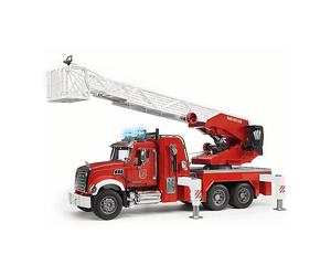 CAMION DEI POMPIERI BRUDER MACK con pompa dell'acqua