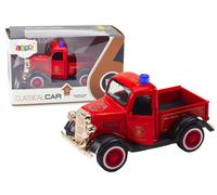 Camion dei pompieri classico 1:36 con trazione, luci e suoni rosso