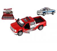 Camion dei pompieri e della polizia Chevrolet 2014 Silverado - modello 13cm