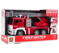 Camion dei pompieri interattivo con funzioni di luci, suoni e acqua in scala 1:12