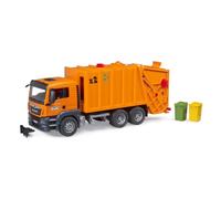 Camion della Spazzatura BRUDER MAN TGS 1:16 Plastico Nero e Arancione