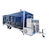 Camion di cibo in vendita, rimorchio per concessioni e carrello mobile per cibo completamente attrezzato per uso commerciale di caffè, pizza e gelato