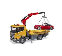 Bruder Scania Super 560R Bergingsvrachtwagen met sportwagen en licht en geluid
