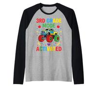Camion di Terza elementare Torna a Scuola Maglia con Maniche Raglan