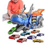Camion Dinosauro con Auto Doppia Traccia 12 Auto in miniatura con Una