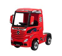 Camion Elettrico Mercedes Actros per Bambini 12V con Sedile in Pelle Telecomando