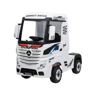 Camion Elettrico Mercedes Actros per Bambini 12V con Sedile in Pelle Telecomando