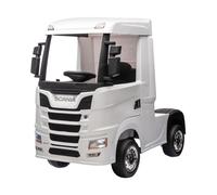 Camion Elettrico Per Bambini Scania 24V Porte Apribili-Bianco