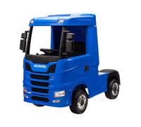 Camion Elettrico Per Bambini Scania 24V Porte Apribili-Blu