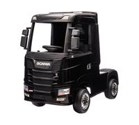 Camion Elettrico Per Bambini Scania 24V Porte Apribili-Nero