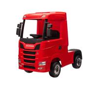 Camion Elettrico Per Bambini Scania 24V Porte Apribili-Rosso