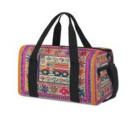 Camion Fiori Indiani Sport Duffel Borse per Bambini Ragazze Ragazzi Donne Uomini Pernottamento Weekender Borsa Da Viaggio Tote Carry Palestra Casual Duffel Borse