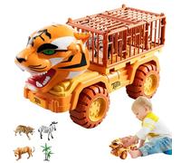 Camion Giocattolo per Animali - Set di Giochi per Auto della Prigione della Tigre Completo, Premi in Classe per Ragazze e Ragazzi Veicoli Educativi Prigioni Giocattolo Camion di Trasporto ad I