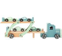 small foot Autotransporter Chicago aus Holz, mit beweglicher Laderampe, abnehmba