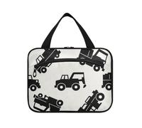 Camion meccanico nero appeso borse da viaggio con gancio, progettista espandibile cura della pelle borsa per viaggio Essentials Travel bolsas de maquillaje para Mujer L