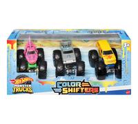 Camion mostri a ruote calde 1:64 cambi di colore da 3 pacchetti per bambini