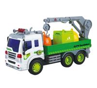 Camion nettezza urbana 1:16 - movimento a frizione e luci realistiche