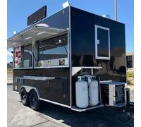 Camion per cibo commerciale - Carrello da cucina mobile completamente attrezzato per caffè, hot dog, gelati e fast food, ideale per attività ed eventi di street food