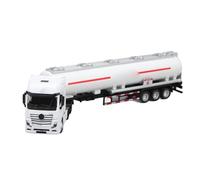 Camion petrolifero petrolifero, 1 a 50 Trattore rimorchio Giocattolo Camion modello Giocattoli assanitazione Camion Auto modello Trasporto veicoli Camion petrolifera in Olio staccabile (Bianco)
