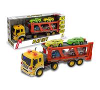 CAMION PORTAUTO 1:16 LUCI E SUONI FRIZIONE 4 MEZZI