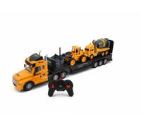 Camion Radiocomandato Giocattolo con Rimorchio Scala 1/30 Giallo