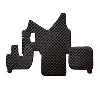 F-CORE Tappetini copricofani camion compatibile per IVECO STRALIS 01.02-12.12 MANUAL ACTIVE SPACE NERO/ROSSO