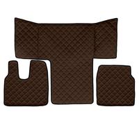 F-CORE Tappetini copricofani camion compatibile per MAN TGS TGM TGL 01.13-12.19 L CAB LX CAB MARRONE