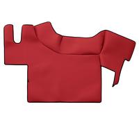 F-CORE Tappetini copricofani camion compatibile per RENAULT T 01.14-04.21 Pavimento piatto ROSSO