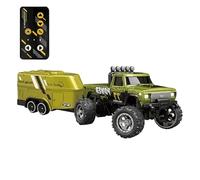 Camion Telecomandati Per Ragazzi, Auto Telecomandata Per Bambini, Cingolato Fuoristrada - Giocattolo Per Auto Elettrica Ricaricabile, Veicolo RC Per Camion Da 2,4 GHz Con Luci, 1:64 Per R