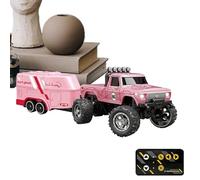 Camion telecomandati ragazzi, auto telecomandate bambini | piccola fascia da terrazzo, da corsa per auto interna ricaricabile, giocattolo per auto elettrica a 2,4 GHz con luci, scala 1:64 ragazzi e