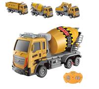 Camion Telecomandato Giocattolo con Luci Cantiere Betoniera Camion Ribaltabile Gru Ruspa Scala 1:16 Mezzi Lavoro Radiocomando Veicolo Costruzione RC Bambini Autoribaltabile Auto Carro,SOGGETTO CASUALE