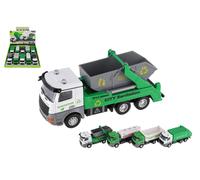 Camioncino dei servizi di pulizia della città in metallo/plastica 14 cm con retrocarica