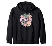 Camionista Girl - rosa e rose - ideale per donne autista - vintage Felpa con Cappuccio