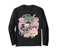 Camionista Girl - rosa e rose - ideale per donne autista - vintage Maglia a Manica