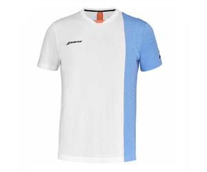Camiseta Babolat Play Crew Neck Tee Men 3mtf011 1095 Xl XL WHITE/BLUE (WHBL)
