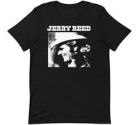 Camiseta gráfica de música Country de Jerry Reed Unisex Black L