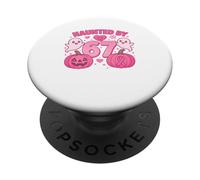 Camiseta Haunted by 67 Six Seven 6 7 Meme Gen We Wear Pink PopSockets PopGrip Adesivo