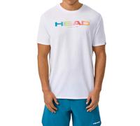 Head Racket Rainbow Short Sleeve T-shirt Bianco S Uomo
