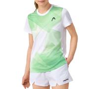 HEAD Tie-Break - Maglietta da Donna, Stampa Vision, Colore: Verde