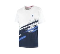 Camiseta Kswiss Ap Hypercourt Print Crew Stripe 1012179431 M M Blu