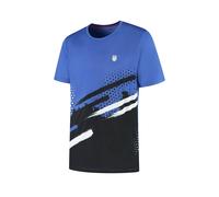 Camiseta Kswiss Ap Hypercourt Print Crew Stripe 1012179431 S S Blu