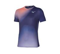 Mizuno Tennis Graphic Short Sleeve T-shirt Blu L Uomo